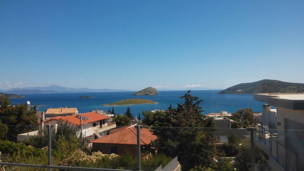 Seaview Pool Villa Near Beach And Athens Airport Pórto Ráfti Dış mekan fotoğraf