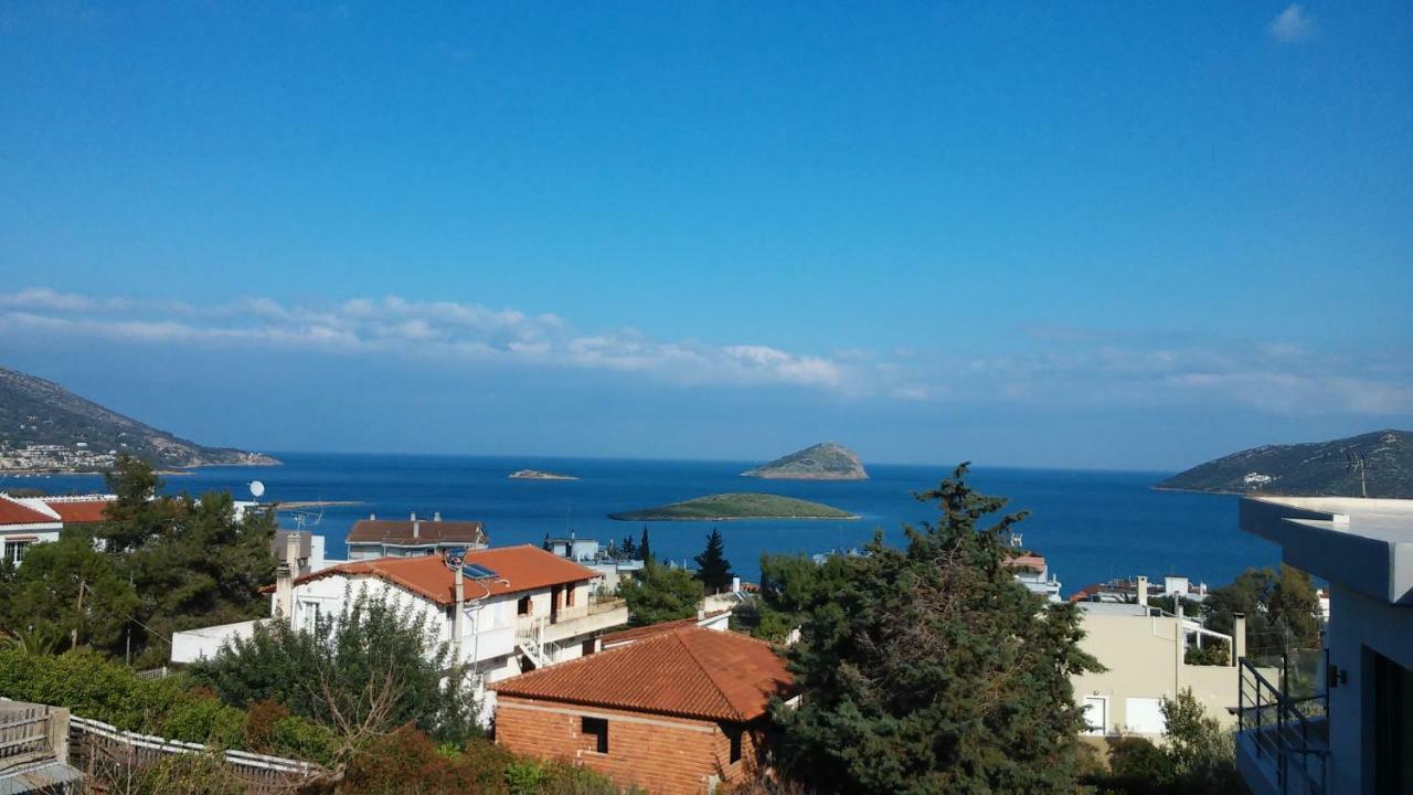 Seaview Pool Villa Near Beach And Athens Airport Pórto Ráfti Dış mekan fotoğraf
